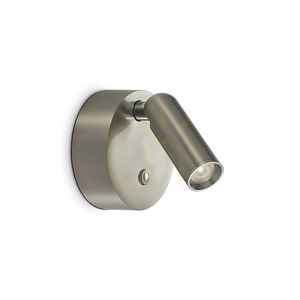 Nástenné svietidlo Ideallux BEAN 364810 strieborné LED 3W Ø8 cm small 0