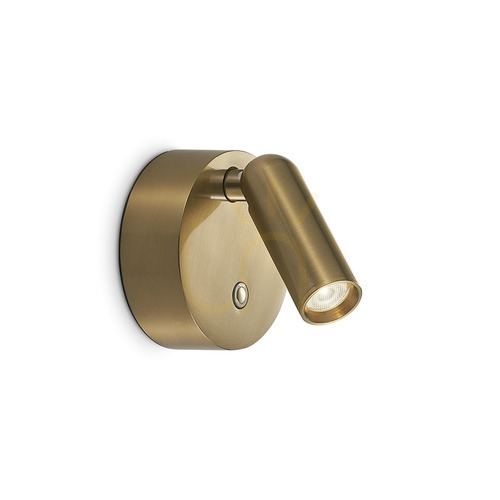 Skontrolujte Nástenné svietidlo Ideallux BEAN 350264 mosadzné sklenené LED 3W ⌀8 cm