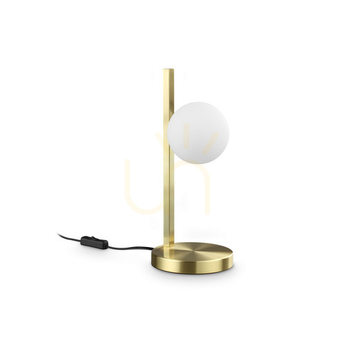 Skontrolujte Stolová lampa Ideallux BINOMIO 353258 mosadzná sklo kov Ø16 cm