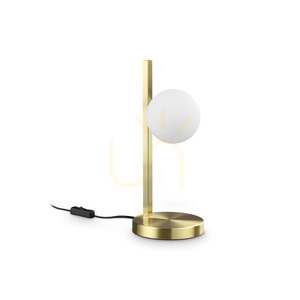 Stolová lampa Ideallux BINOMIO 353258 mosadzná sklo kov Ø16 cm small 0
