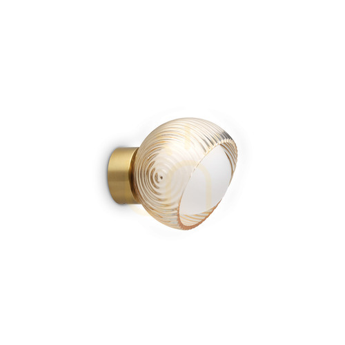 Skontrolujte Nástenné svietidlo Ideallux BLOOM 366531 mosadz sklo G9 11,5 cm