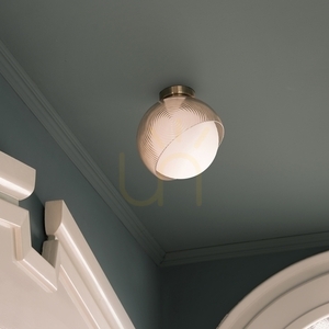 Plafón Ideallux Bloom mosadz sklo E27 22 cm 366579 small 1
