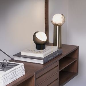 Stolová lampa Ideallux Bloom mosadz sklo G9 1x4W Ø11,5 cm 366500 small 1