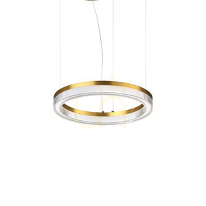 Závesné svietidlo Ideallux CROWN mosadz sklo LED 21W Ø40 cm 364964 small 0