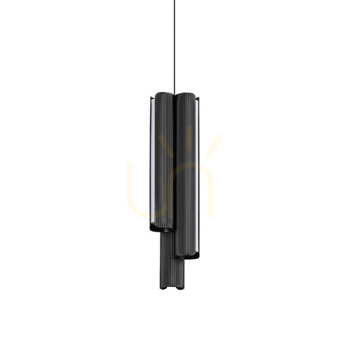 Skontrolujte Prívesné svetlo Ideallux DORICA čierne LED 27W 3x 366487 ⌀9,5 cm