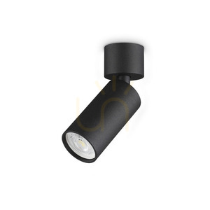 Plafón bodový Ideallux Dynamite 347646 čierny GU10 Ø4 cm small 0