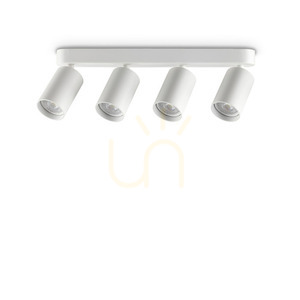 Plafón Ideallux Dynamite 371337 biely 4x GU10 Ø38,5 cm small 0