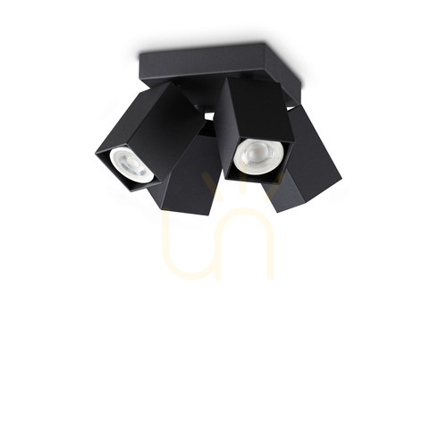 Skontrolujte Plafón Ideallux Dynamite 371313 čierny 4x GU10 13,5 cm