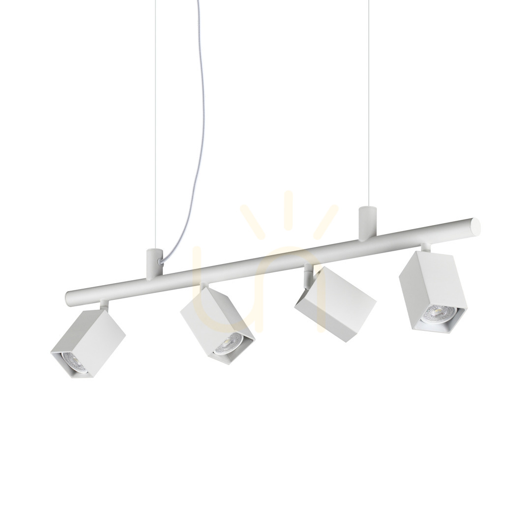 Skontrolujte Prívesné svietidlo Ideallux DYNAMITE 367453 biele 4x GU10 Ø76 cm Prívesné svietidlo Ideallux DYNAMITE 367453 biele 4x GU10 Ø76 cm