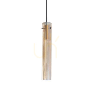 Závesné svietidlo Ideallux FLAM 353890 LED 10W mosadzné sklo 6,6 cm small 0