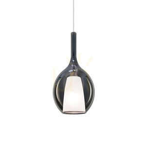 Prívesné svetlo Ideallux KALIQUE 359984 tónované sklo chróm Ø18 cm small 0