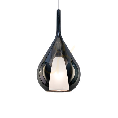 Skontrolujte Prívesné svetlo Ideallux Kalique 359724 tónované sklo chróm Ø28 cm