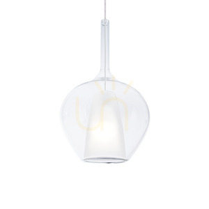 Závesné svietidlo Ideallux Kalique transparentné sklo chróm 28 cm 359571 small 0
