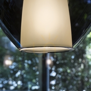 Prívesné svetlo Ideallux KALIQUE jantárové sklo chróm E27 18 cm 360003 small 4