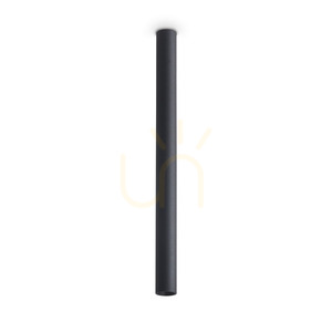 Plafón Ideallux LOOK 370897 čierny LED 5W 3000K sklo kov 3x40 cm small 0