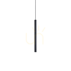 Závesné svietidlo Ideallux LOOK 370958 čierne LED 3000K Ø8 cm small 0