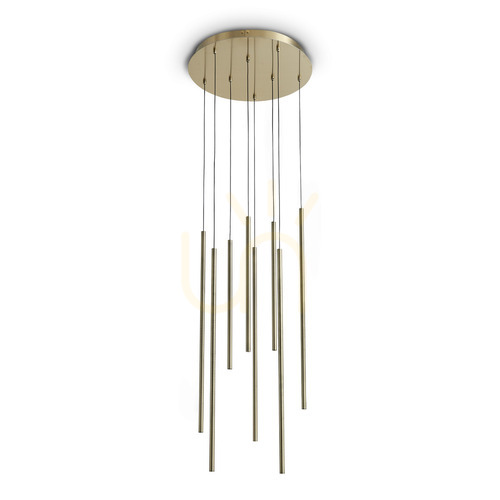 Skontrolujte Závesné svietidlo Ideallux LOOK 371184 mosadzné sklo LED 45 cm 3000K