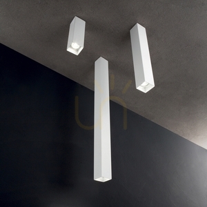 Plafón Ideallux LOOK 367552 biely GU10 6 cm small 1
