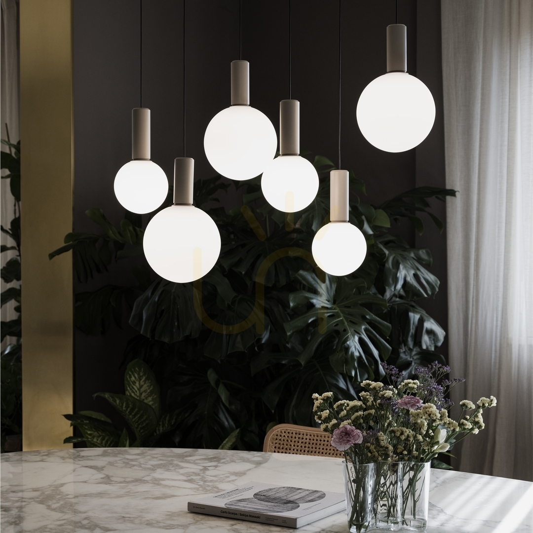 vyhliadka Prívesné svietidlo Ideallux ODEON 349206 biele LED 8W, priemer 20 cm Prívesné svietidlo Ideallux ODEON 349206 biele LED 8W, priemer 20 cm