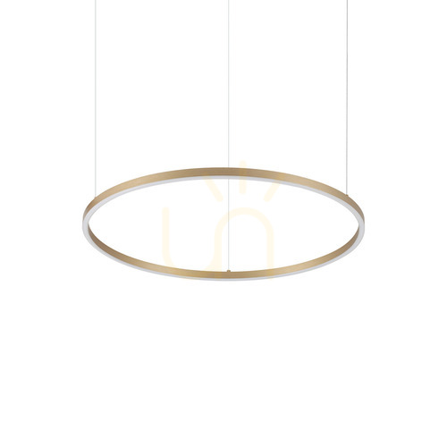 Skontrolujte Závesné svietidlo Ideallux ORACLE SLIM 370446 čierne/mosadzné LED 70 cm 3000K