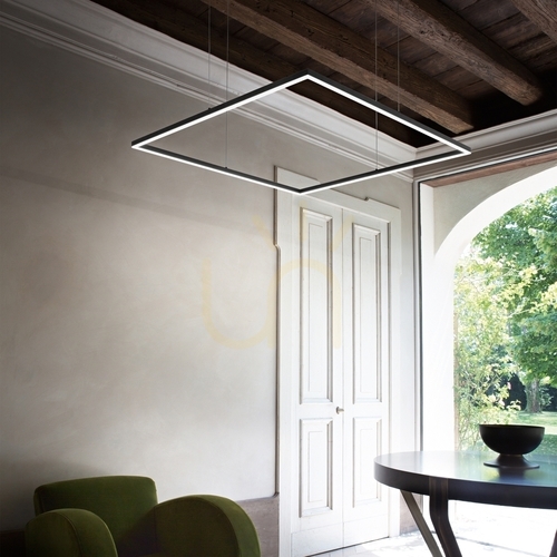 Skontrolujte Závesné svietidlo Ideallux ORACLE SLIM 370538 mosadzné LED 90 cm 3000K
