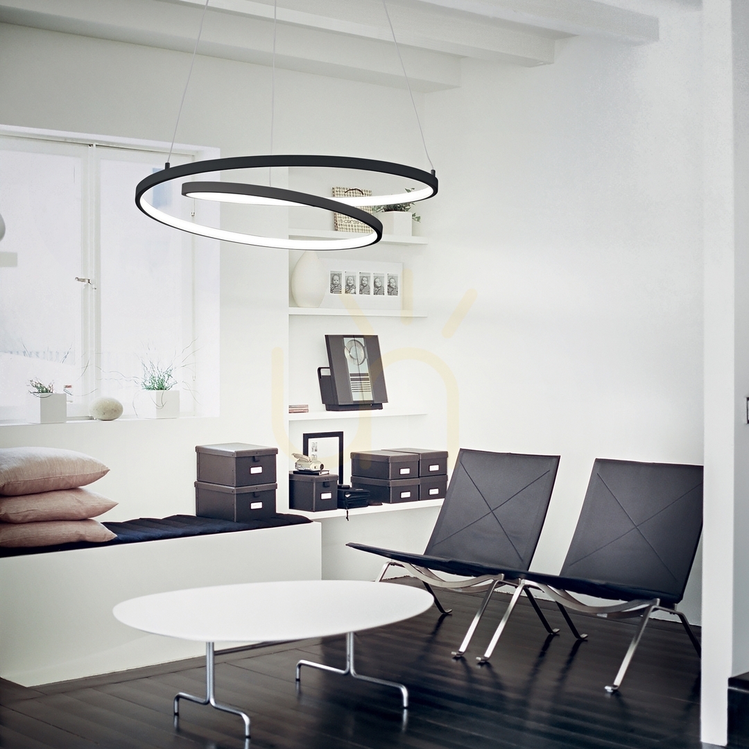 vyhliadka Závesné svietidlo Ideallux OZ 352411 biele kruhové LED 100 cm 3000K Závesné svietidlo Ideallux OZ 352411 biele kruhové LED 100 cm 3000K
