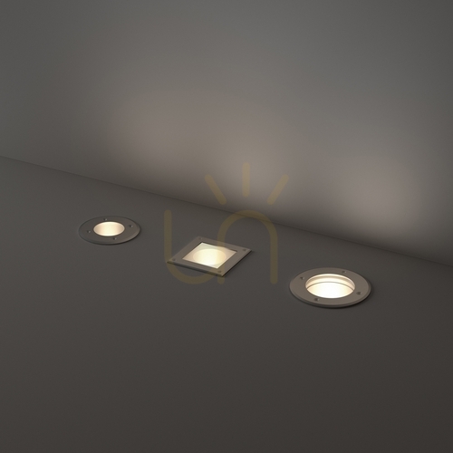 Skontrolujte Zapustené svietidlo Ideallux PARK Silver GU10 IP67 10,5 cm 351780