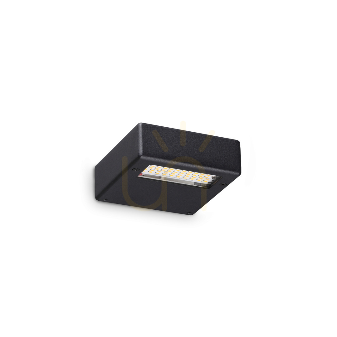 Nástenné svietidlo Ideallux TAB 369167 čierne LED 24W Ø10 cm