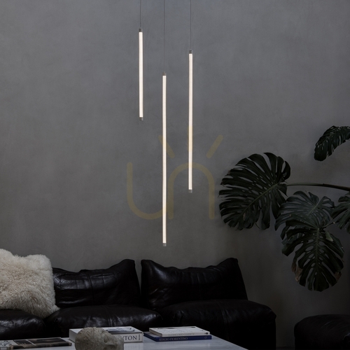 Skontrolujte Prívesné svietidlo Ideallux TUBIX 352688 biele sklo a kov LED 15 W Ø 7 cm