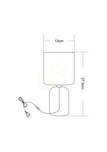 Biela stolná lampa Zuma Line HS9085, E14 small 1