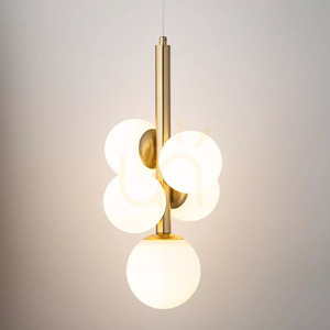 Závesné svietidlo Sigma Perla Lux 5 zlaté biele 40786 small 1