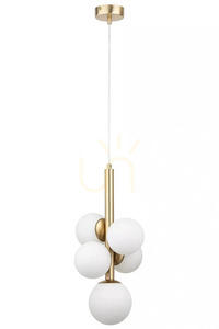 Závesné svietidlo Sigma Perla Lux 5 zlaté biele 40786 small 0
