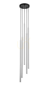 Závesné svietidlo Sigma SOPEL LUX 5 čierno-strieborné 40745 small 0