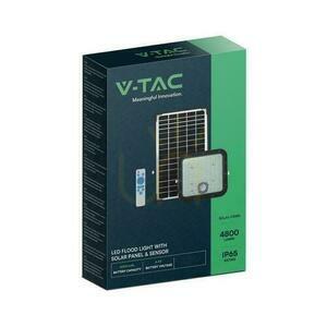 LED solárny reflektor V-TAC 30W diaľkové ovládanie automatický časovač snímač pohybu IP65 CCT VT-432CCT 4800lm small 4