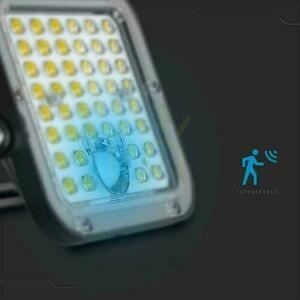 LED solárny reflektor V-TAC 30W diaľkové ovládanie automatický časovač snímač pohybu IP65 CCT VT-432CCT 4800lm small 9