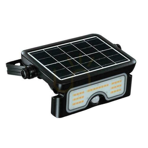 Skontrolujte V-TAC 7W CCT solárny LED reflektor so senzorom pohybu IP65 čierny VT-777-7 STEP: 3000K + 4000K + 6500K 900lm