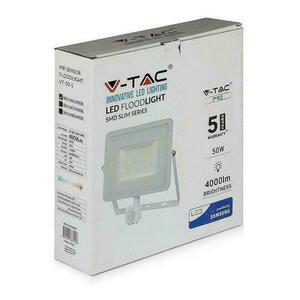 LED reflektor V-TAC 50W SAMSUNG CHIP s funkciou vypnutia a odpojenia snímača pohybu biely VT-50-S-W 4000K 4000lm 5 rokov záruka small 2