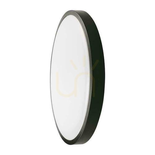 Skontrolujte V-TAC 24W LED kruhové stropné svietidlo IP44 30cm čierne VT-8624B-RD 4000K 2400lm