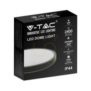 V-TAC 24W LED kruhové stropné svietidlo IP44 30cm čierne VT-8624B-RD 4000K 2400lm small 2