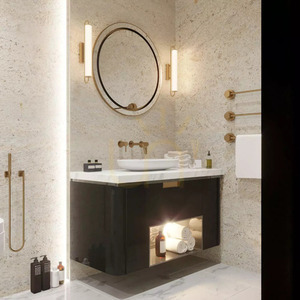 Nástenné svietidlo Margetia M LED IP 44 zlaté WL0126-M small 1