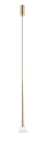 Skontrolujte BOSTON P0603-01A-F7B1 Zlatá 1xLED závesná lampa