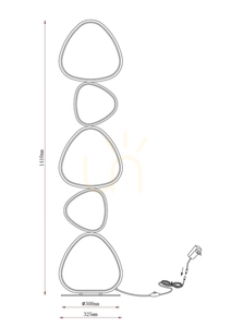 HURON Stojacia lampa 2023519F-BE Béžová 1xLED. small 1