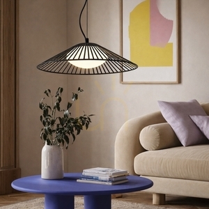 Závesné svietidlo SONTE 50 Candellux 31-50939 čierne s bielym skleneným tienidlom GX53 max 10W ø50 cm small 2