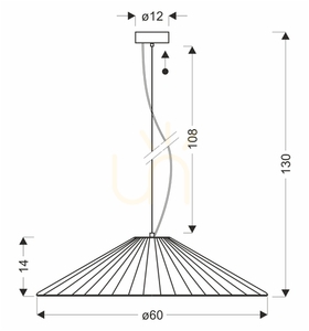 SONTE 60 čierna 10W závesná lampa CANDELLUX 31-50922 small 3