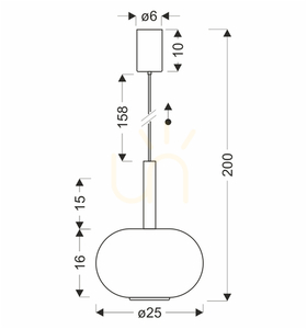 Závesná lampa BUENO transparentná GX53 10W CANDELLUX 31-50465 small 4