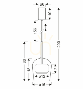 GLAXI čierna GX53 9W závesná lampa CANDELLUX 31-50359 small 4