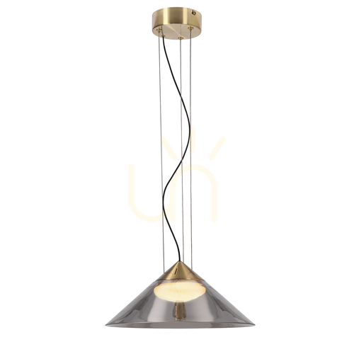 Skontrolujte PRESTO 34 sivá 10W závesná lampa CANDELLUX 31-51073