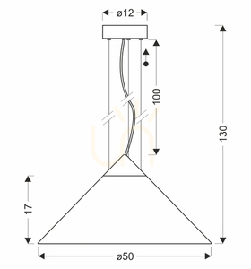 PRESTO 50 sivá 10W závesná lampa CANDELLUX 31-51059 small 3