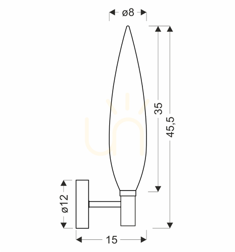 Skontrolujte Medená nástenná lampa NORDIC G9 5W CANDELLUX 21-55163