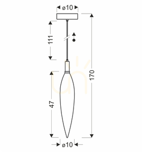 Závesná lampa NORDIC zlatá G9 5W CANDELLUX 31-51332 small 4